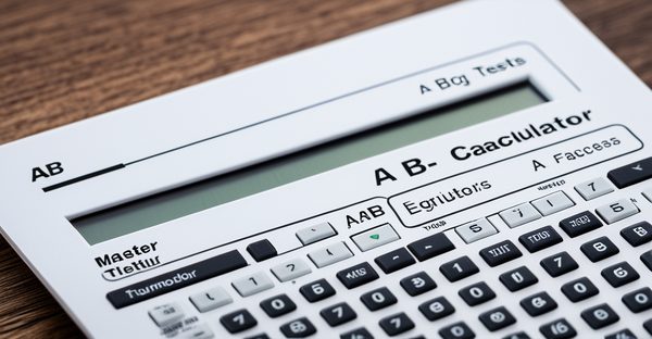 Maîtrisez vos tests avec le calculateur a/b essentiel